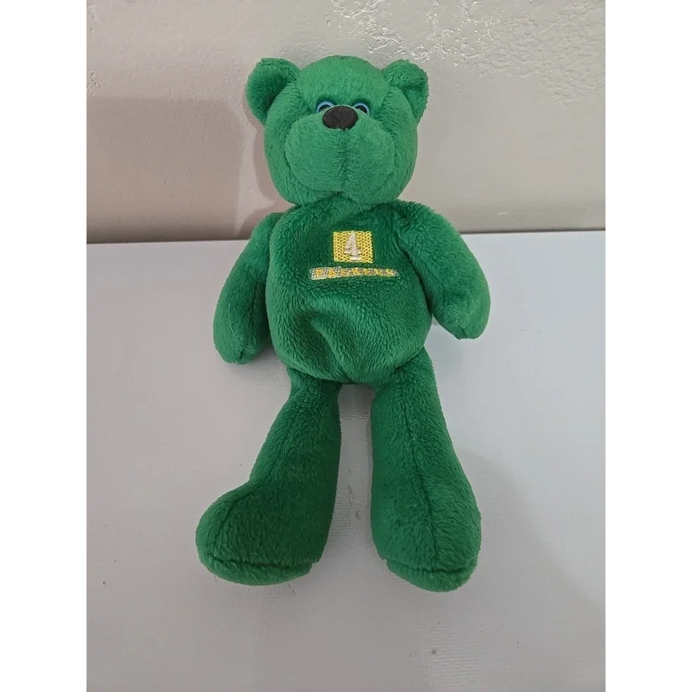 Vtg 1998 Brett Favre Beanie Bear Green Bay Packers NFL Limited Treasures Plush 4